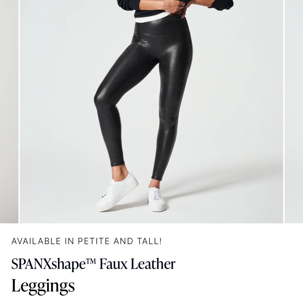 SPANX Faux Leather Leggings